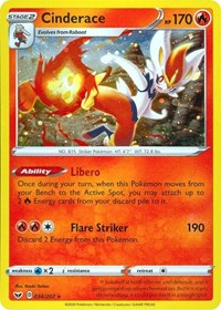 Cinderace (034/202) (Cosmos Holo) [Sword & Shield: Base Set] | Jomio and Rueliete's Cards and Comics