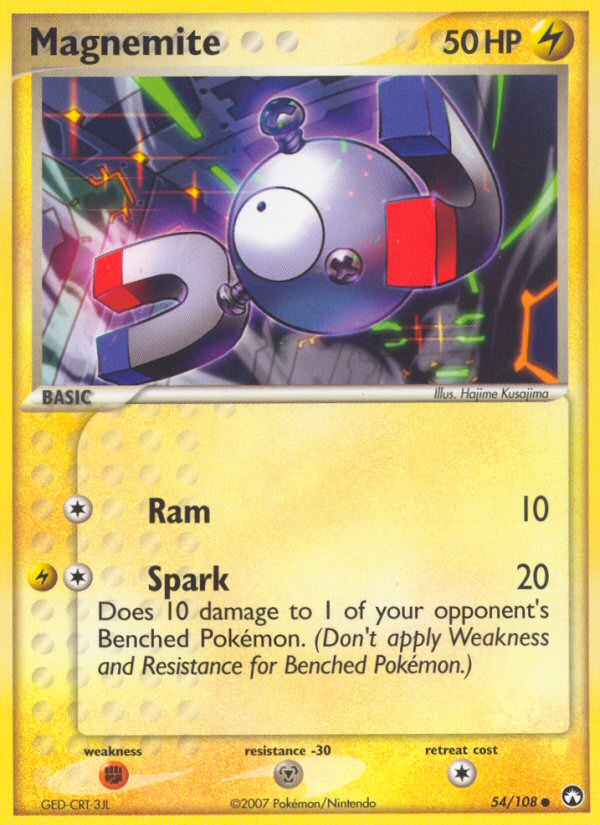 Magnemite (54/108) [EX: Power Keepers] | Jomio and Rueliete's Cards and Comics