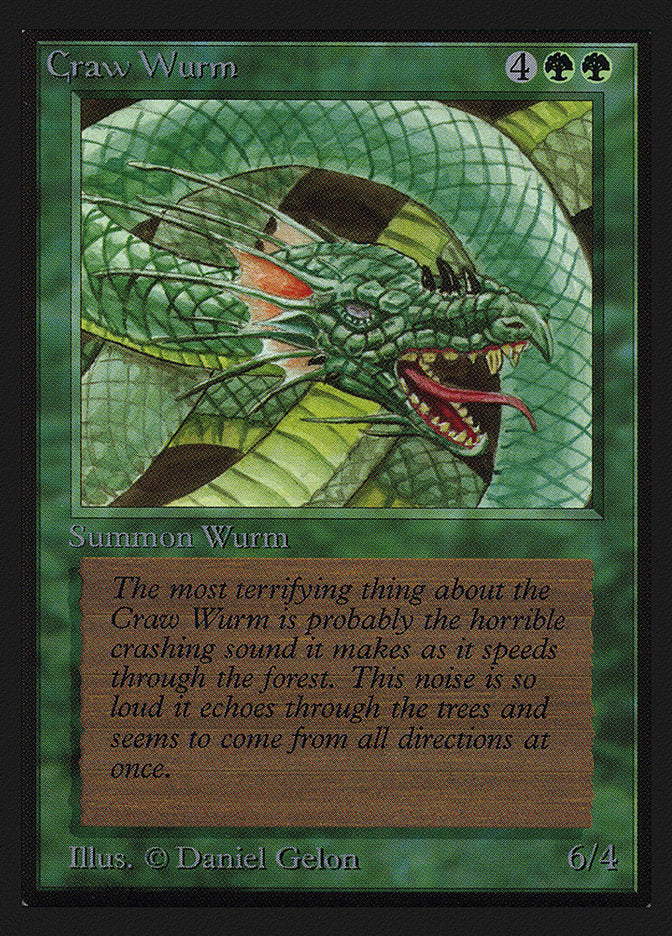 Craw Wurm [Collectors' Edition] | Jomio and Rueliete's Cards and Comics