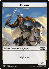 Goblin Wizard // Knight Double-Sided Token [Core Set 2021 Tokens] | Jomio and Rueliete's Cards and Comics