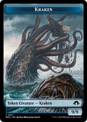 Kraken // Energy Reserve Double-Sided Token [Modern Horizons 3 Tokens] | Jomio and Rueliete's Cards and Comics