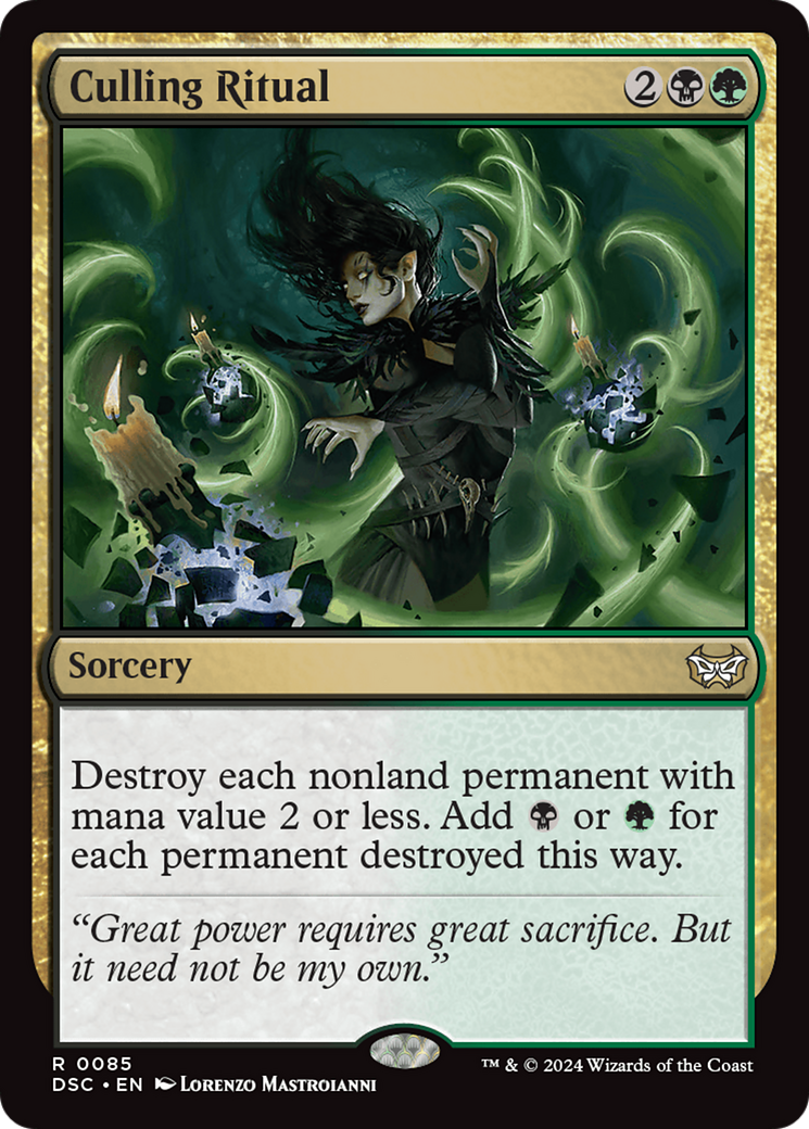 Culling Ritual [Duskmourn: House of Horror Commander] | Jomio and Rueliete's Cards and Comics