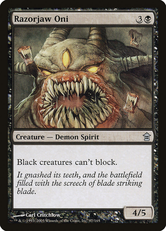 Razorjaw Oni [Saviors of Kamigawa] | Jomio and Rueliete's Cards and Comics