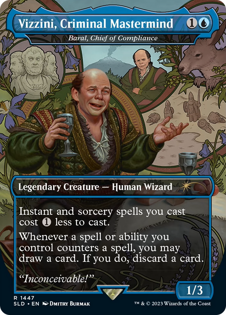 Vizzini, Criminal Mastermind - Baral, Chief of Compliance [Secret Lair Drop Series] | Jomio and Rueliete's Cards and Comics