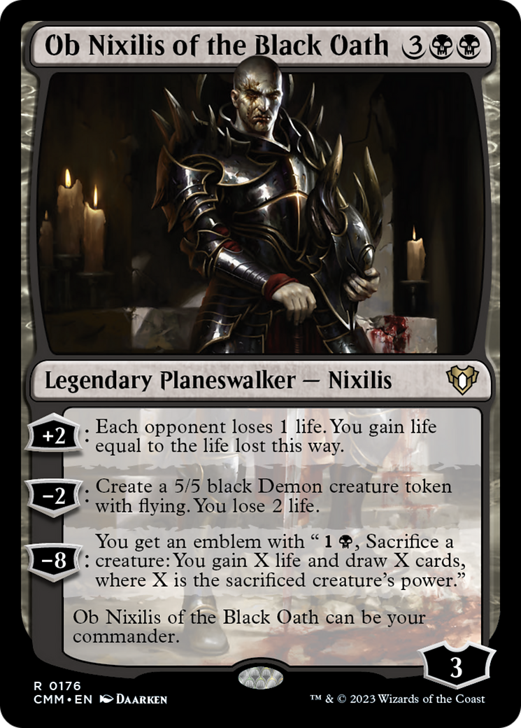 Ob Nixilis of the Black Oath [Commander Masters] | Jomio and Rueliete's Cards and Comics