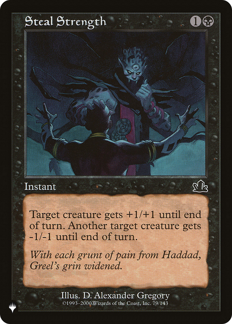 Steal Strength [The List] | Jomio and Rueliete's Cards and Comics
