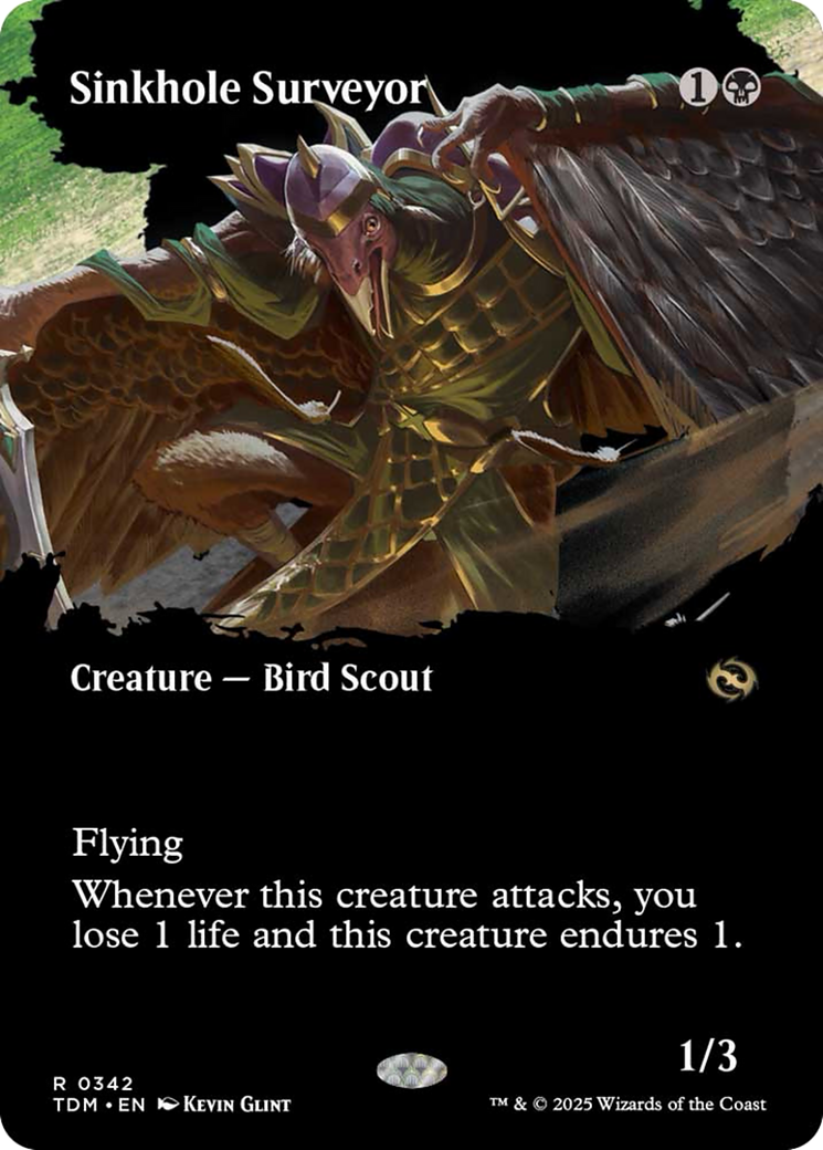 Sinkhole Surveyor (Borderless) [Tarkir: Dragonstorm] | Jomio and Rueliete's Cards and Comics