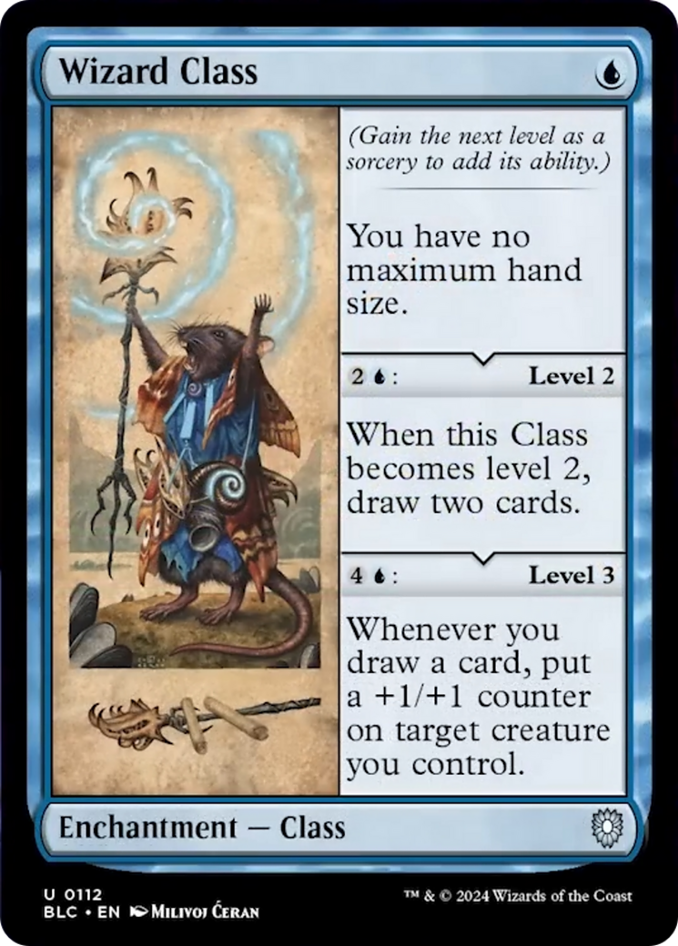 Wizard Class [Bloomburrow Commander] | Jomio and Rueliete's Cards and Comics