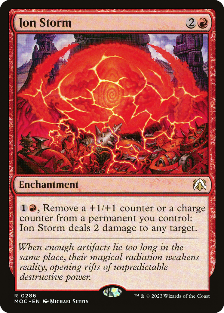 Ion Storm [March of the Machine Commander] | Jomio and Rueliete's Cards and Comics