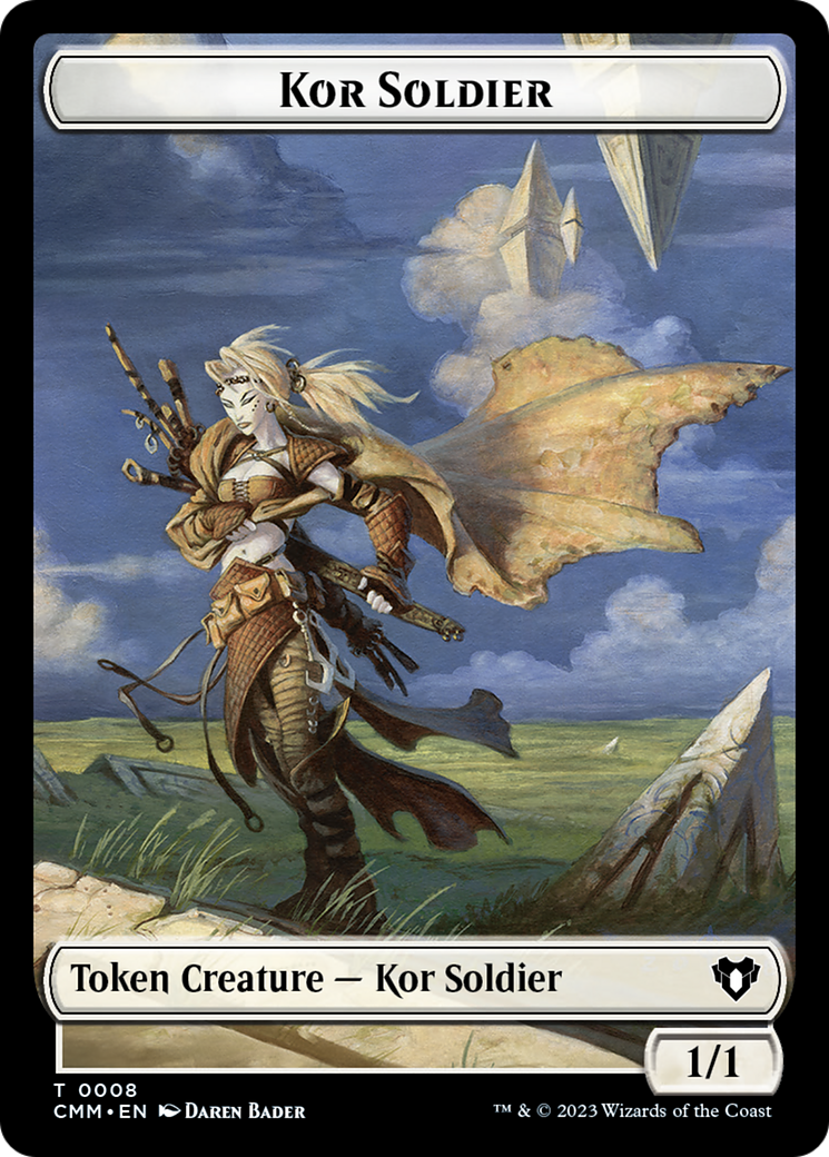 Kor Soldier Token [Commander Masters Tokens] | Jomio and Rueliete's Cards and Comics