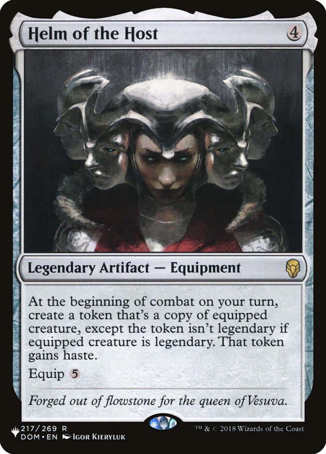 Helm of the Host [The List] | Jomio and Rueliete's Cards and Comics