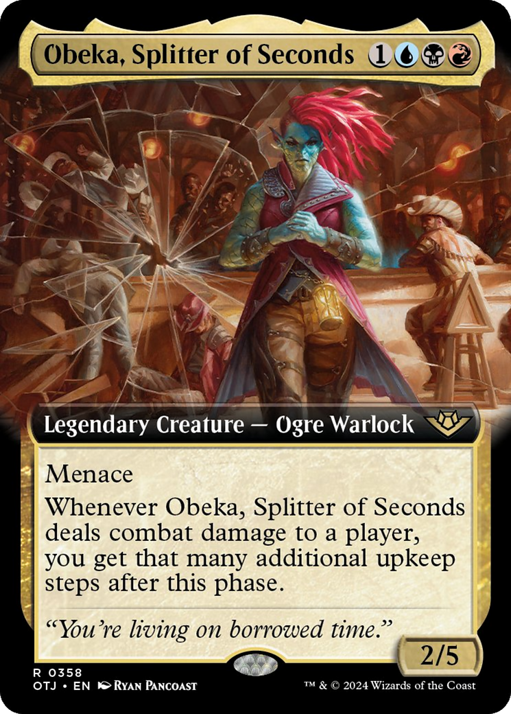 Obeka, Splitter of Seconds (Extended Art) [Outlaws of Thunder Junction] | Jomio and Rueliete's Cards and Comics