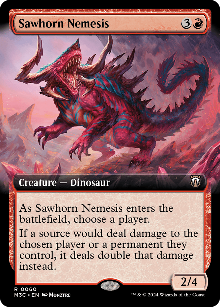 Sawhorn Nemesis (Extended Art) [Modern Horizons 3 Commander] | Jomio and Rueliete's Cards and Comics