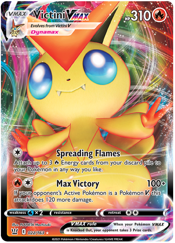 Victini VMAX (022/163) [Sword & Shield: Battle Styles] | Jomio and Rueliete's Cards and Comics