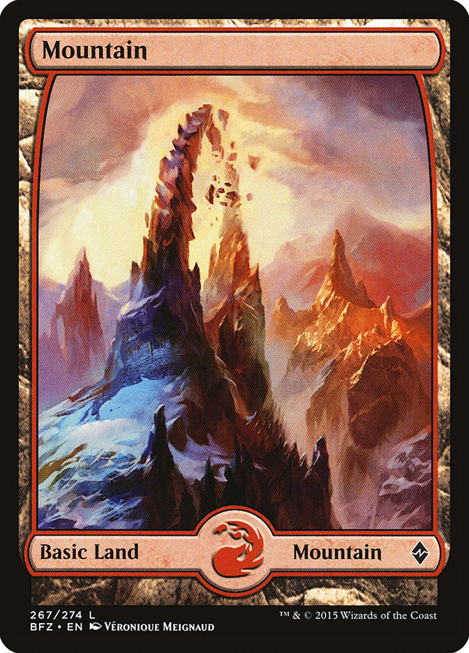 Mountain (267) (Full Art) [Battle for Zendikar] | Jomio and Rueliete's Cards and Comics