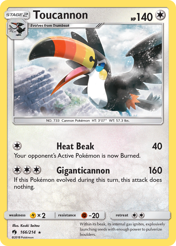 Toucannon (166/214) [Sun & Moon: Lost Thunder] | Jomio and Rueliete's Cards and Comics