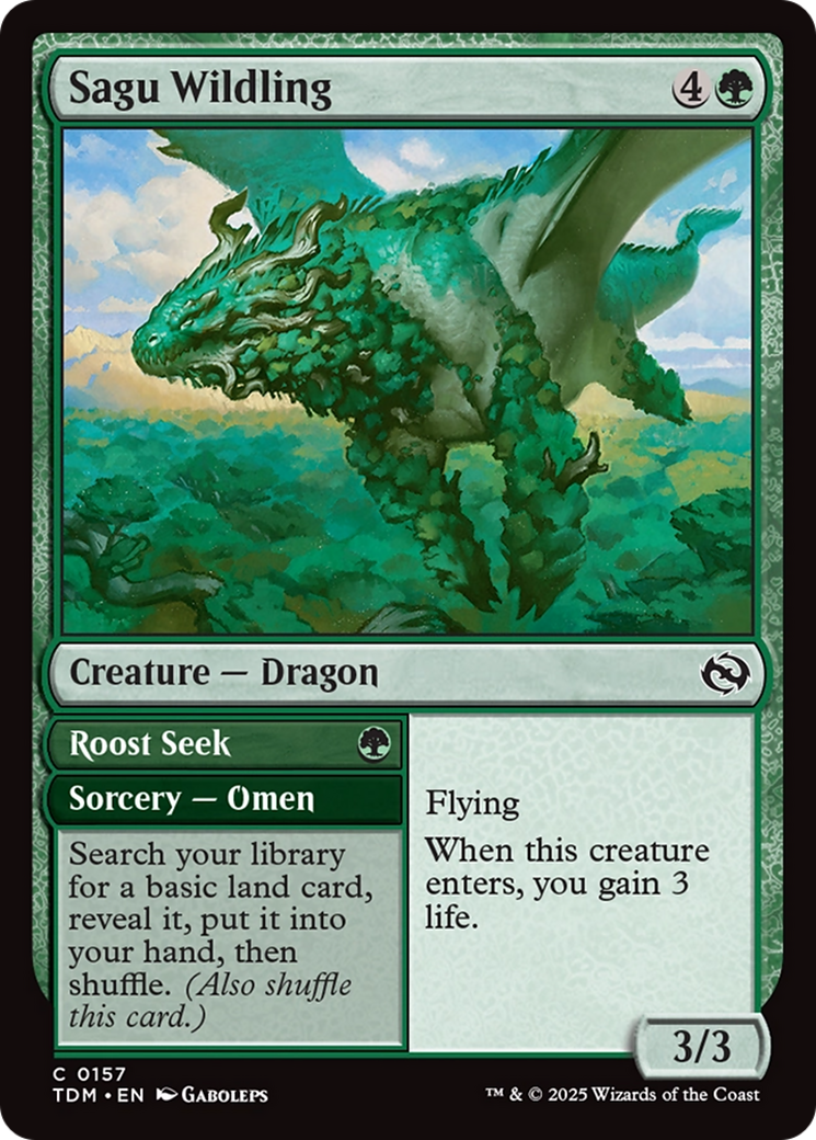 Sagu Wildling [Tarkir: Dragonstorm] | Jomio and Rueliete's Cards and Comics
