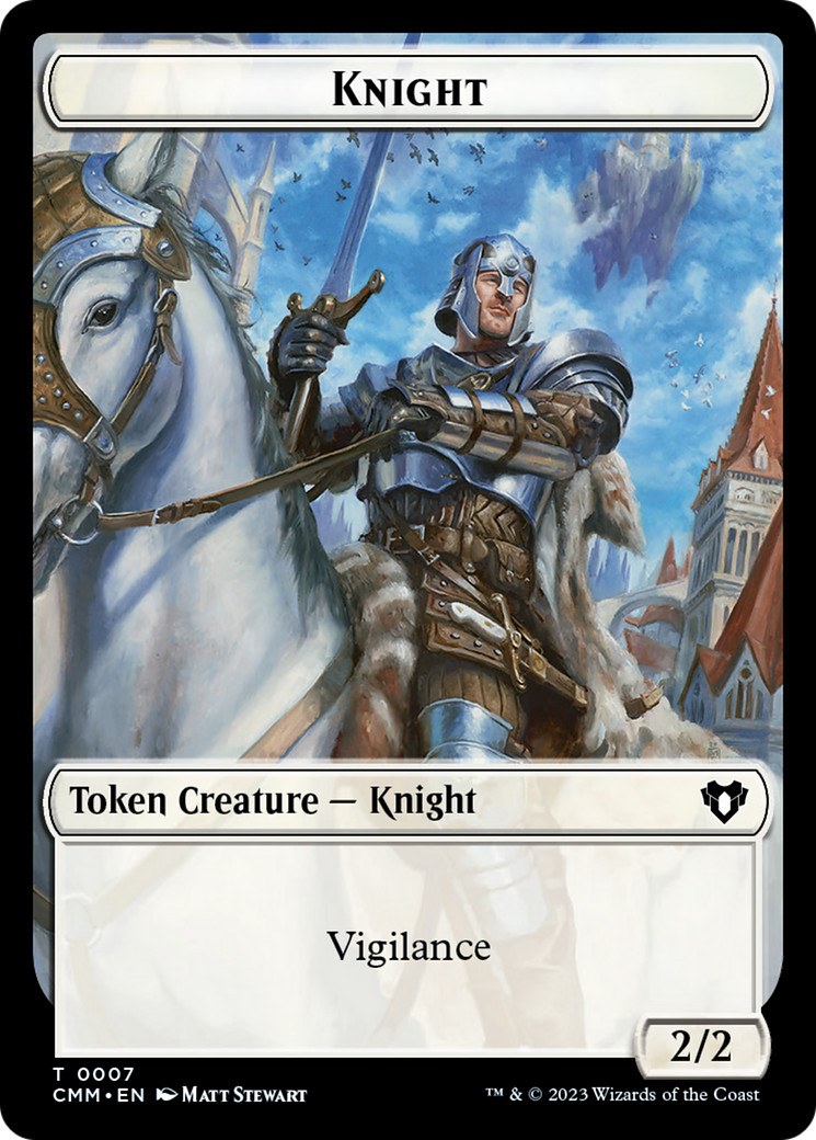 Knight Token [Commander Masters Tokens] | Jomio and Rueliete's Cards and Comics
