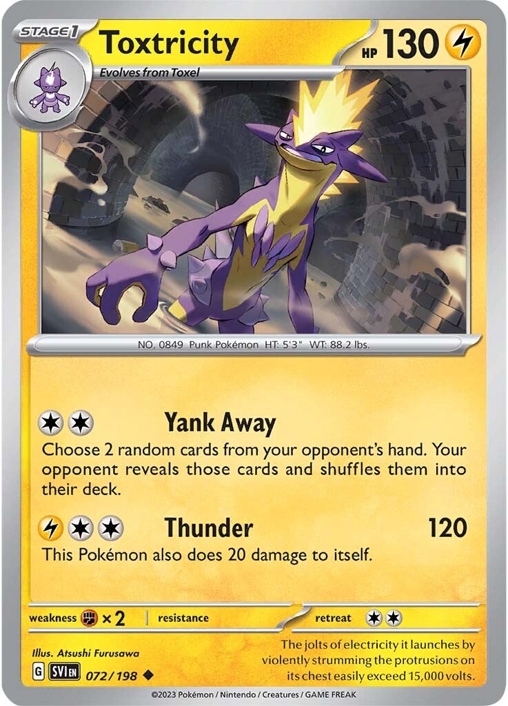 Toxtricity (072/198) [Scarlet & Violet: Base Set] | Jomio and Rueliete's Cards and Comics