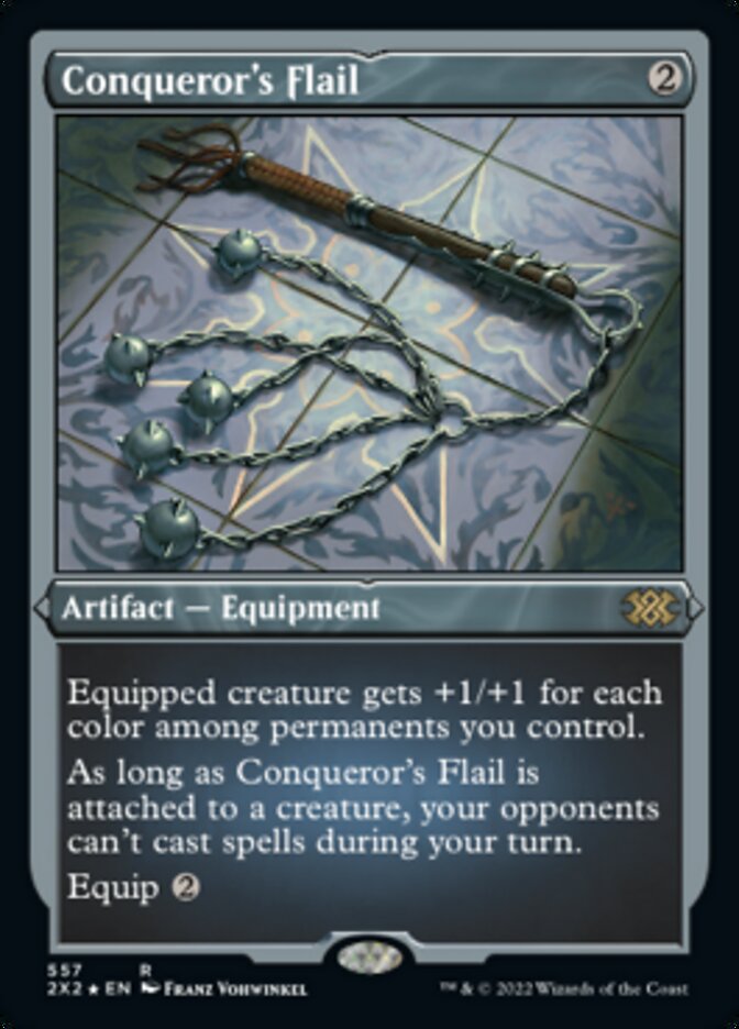 Conqueror's Flail (Foil Etched) [Double Masters 2022] | Jomio and Rueliete's Cards and Comics