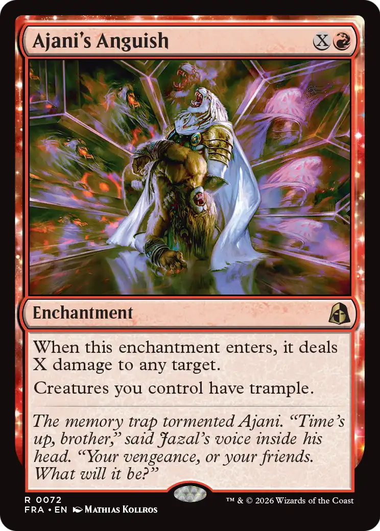 Ajani's Anguish [Reality Fracture] | Jomio and Rueliete's Cards and Comics