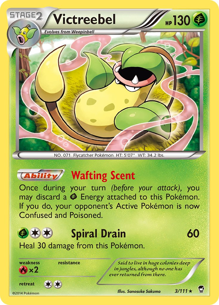 Victreebel (3/111) (Theme Deck Exclusive) [XY: Furious Fists] | Jomio and Rueliete's Cards and Comics