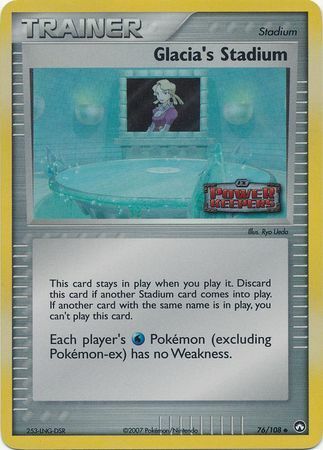 Glacia's Stadium (76/108) (Stamped) [EX: Power Keepers] | Jomio and Rueliete's Cards and Comics