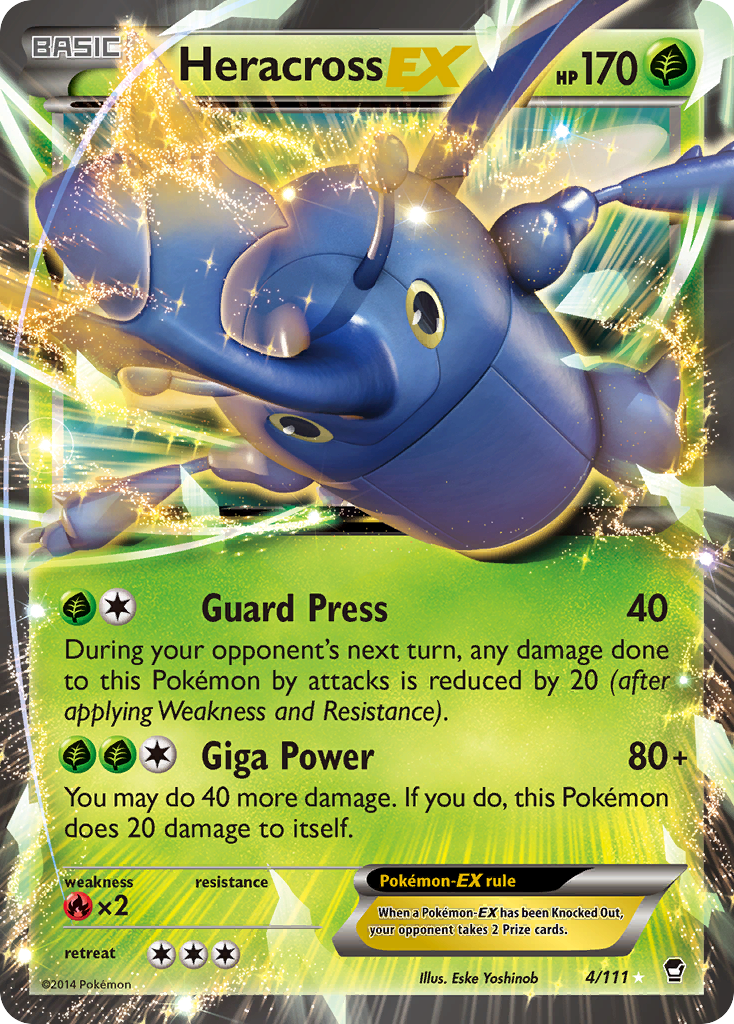 Heracross EX (4/111) [XY: Furious Fists] | Jomio and Rueliete's Cards and Comics