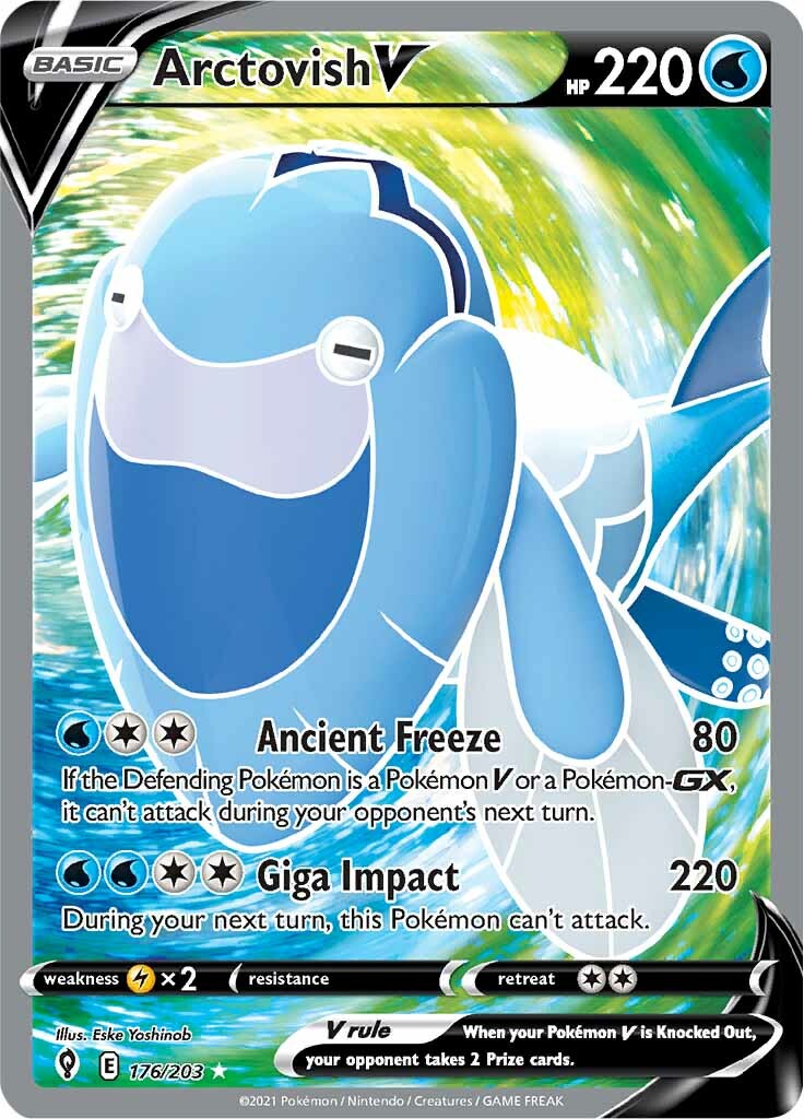 Arctovish V (176/203) [Sword & Shield: Evolving Skies] | Jomio and Rueliete's Cards and Comics