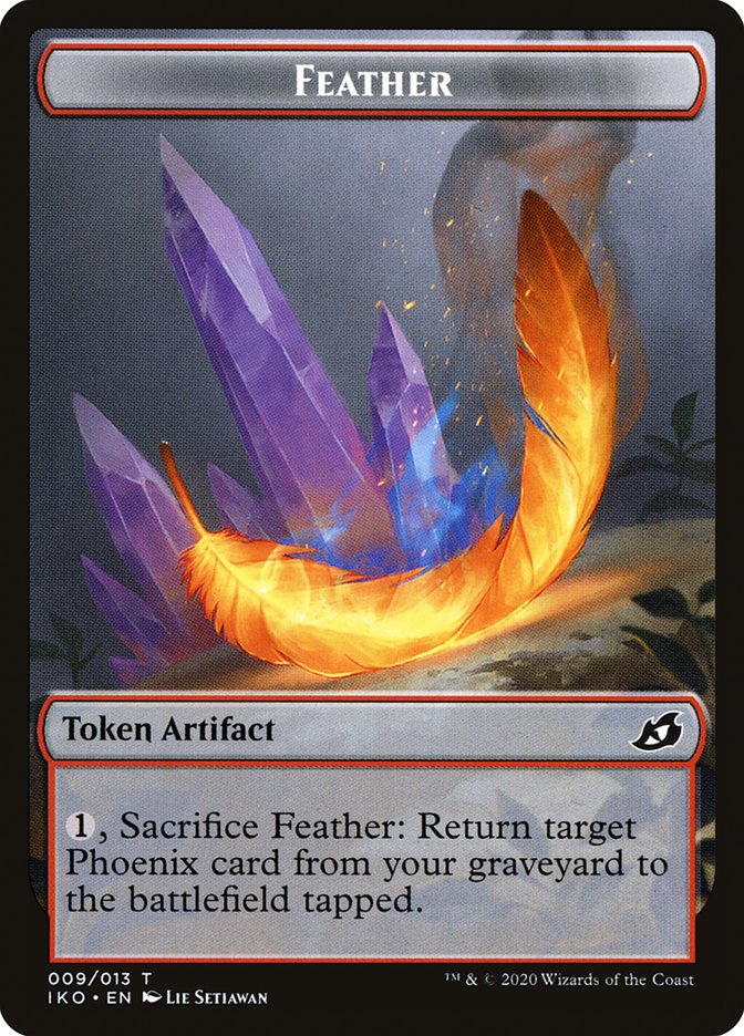 Feather Token [Ikoria: Lair of Behemoths Tokens] | Jomio and Rueliete's Cards and Comics