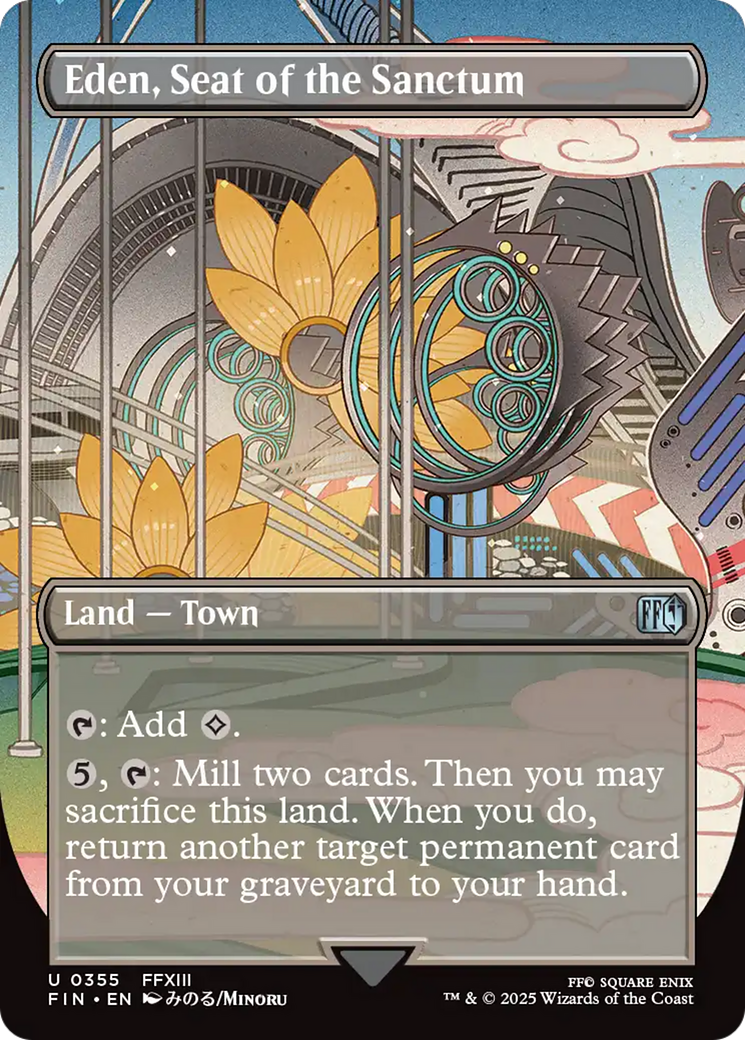 Eden, Seat of the Sanctum (Borderless) [FINAL FANTASY] | Jomio and Rueliete's Cards and Comics