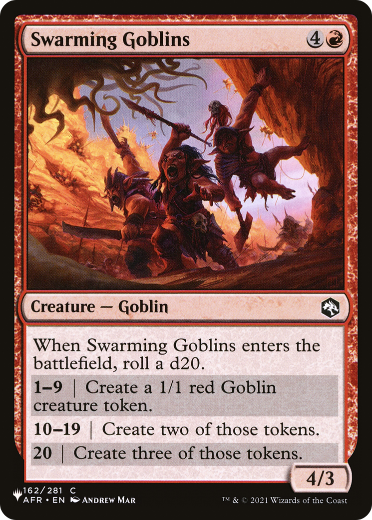 Swarming Goblins [The List] | Jomio and Rueliete's Cards and Comics