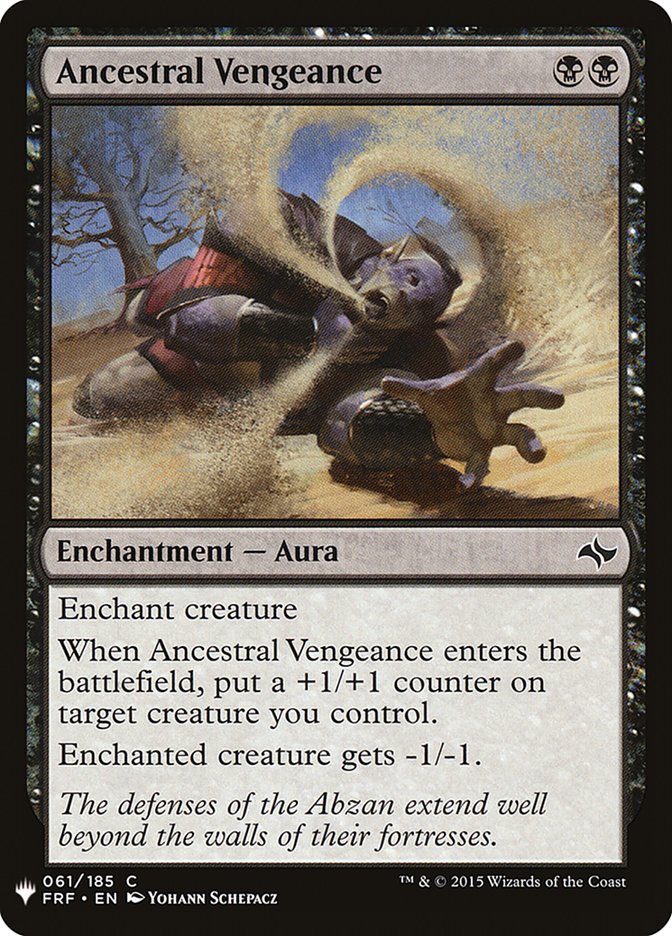 Ancestral Vengeance [Mystery Booster] | Jomio and Rueliete's Cards and Comics
