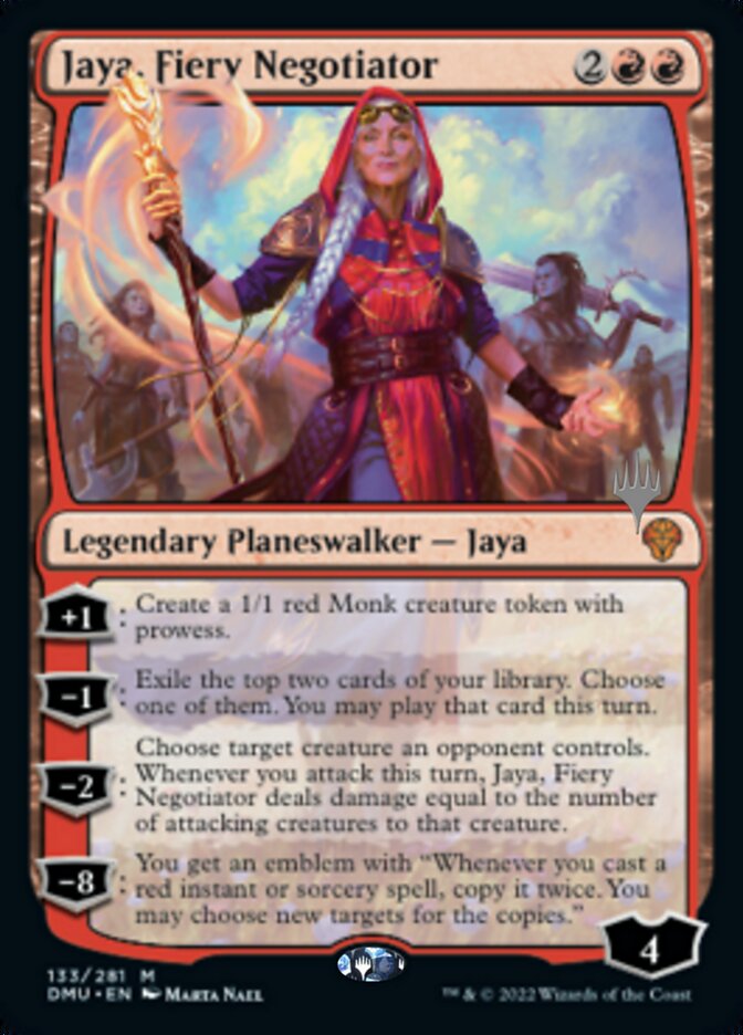 Jaya, Fiery Negotiator (Promo Pack) [Dominaria United Promos] | Jomio and Rueliete's Cards and Comics