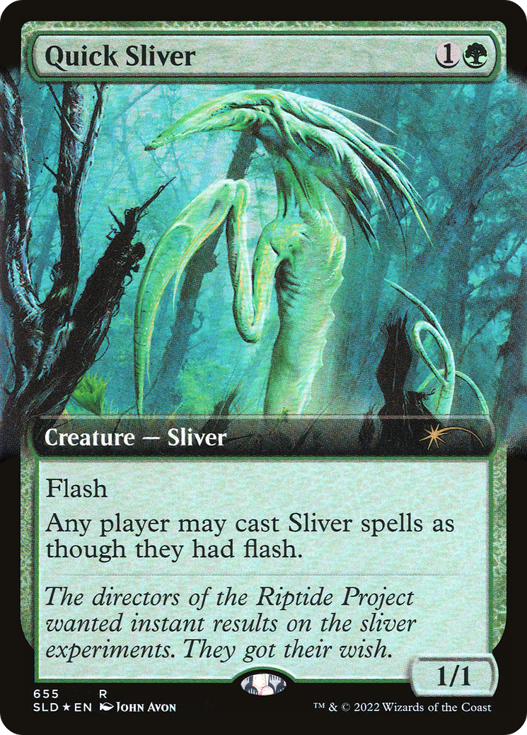 Quick Sliver (Extended Art) [Secret Lair Drop Promos] | Jomio and Rueliete's Cards and Comics