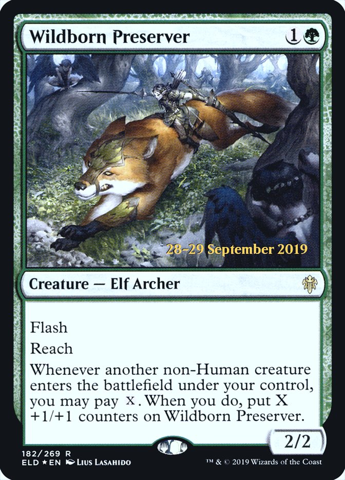 Wildborn Preserver [Throne of Eldraine Prerelease Promos] | Jomio and Rueliete's Cards and Comics