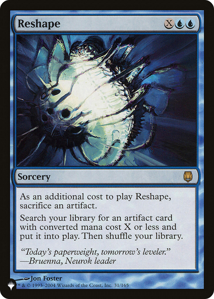 Reshape [The List] | Jomio and Rueliete's Cards and Comics