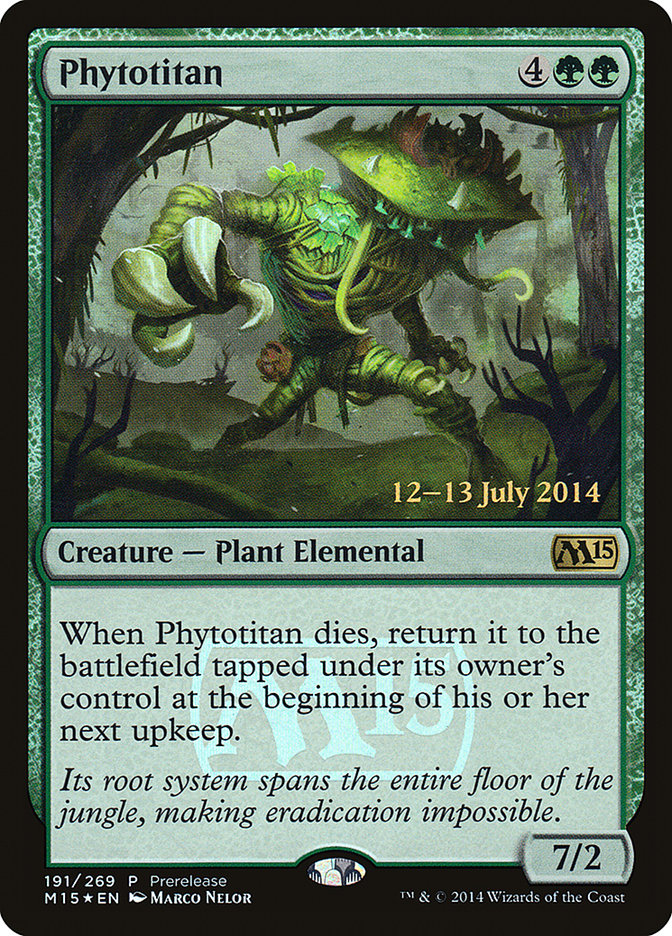 Phytotitan [Magic 2015 Prerelease Promos] | Jomio and Rueliete's Cards and Comics