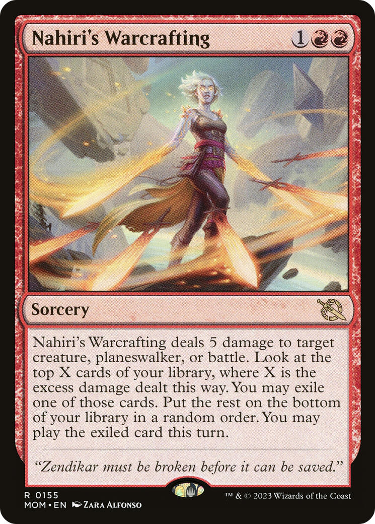 Nahiri's Warcrafting [March of the Machine] | Jomio and Rueliete's Cards and Comics