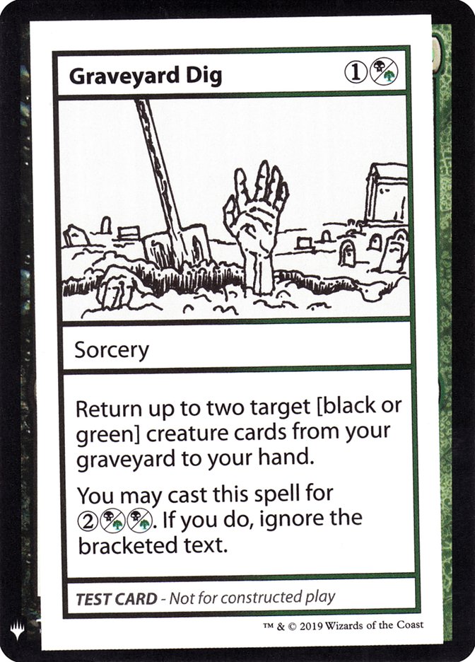 Graveyard Dig [Mystery Booster Playtest Cards] | Jomio and Rueliete's Cards and Comics