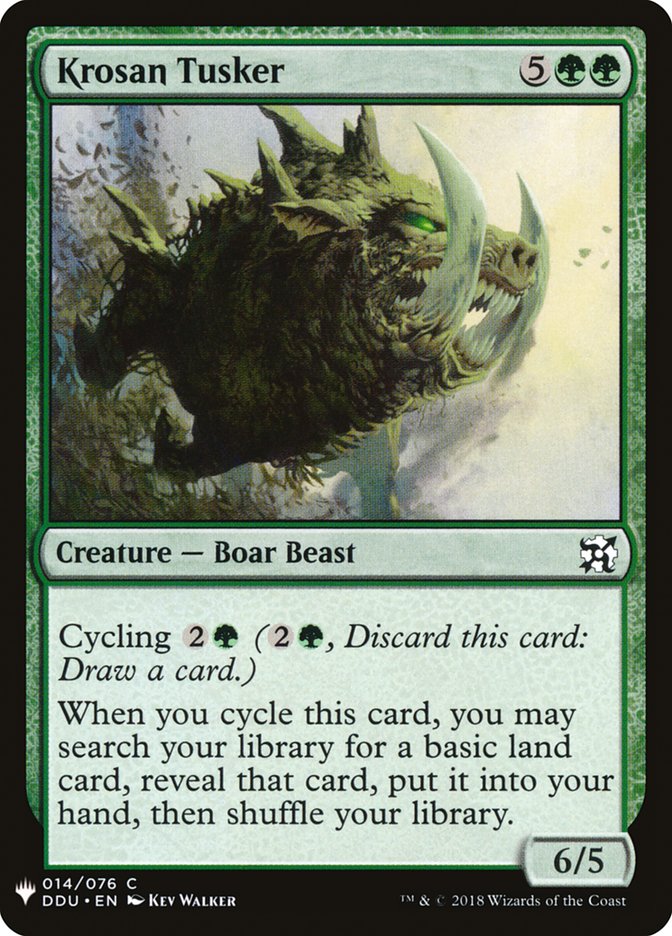 Krosan Tusker [Mystery Booster] | Jomio and Rueliete's Cards and Comics