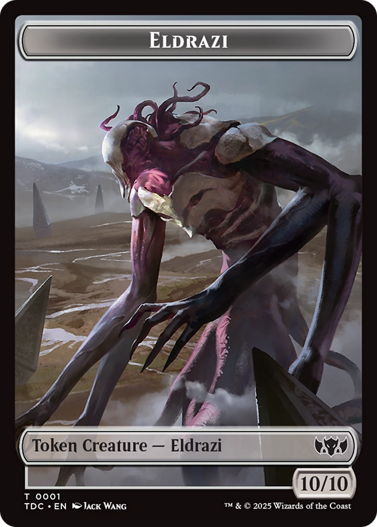 Eldrazi // Citizen Double-Sided Token [Tarkir: Dragonstorm Commander Tokens] | Jomio and Rueliete's Cards and Comics