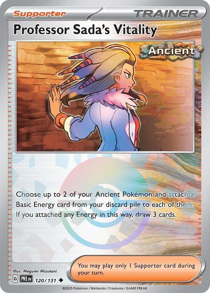 Professor Sada's Vitality (120/131) (Poke Ball Pattern) [Scarlet & Violet: Prismatic Evolutions] | Jomio and Rueliete's Cards and Comics