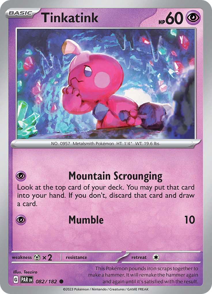 Tinkatink (082/182) [Scarlet & Violet: Paradox Rift] | Jomio and Rueliete's Cards and Comics