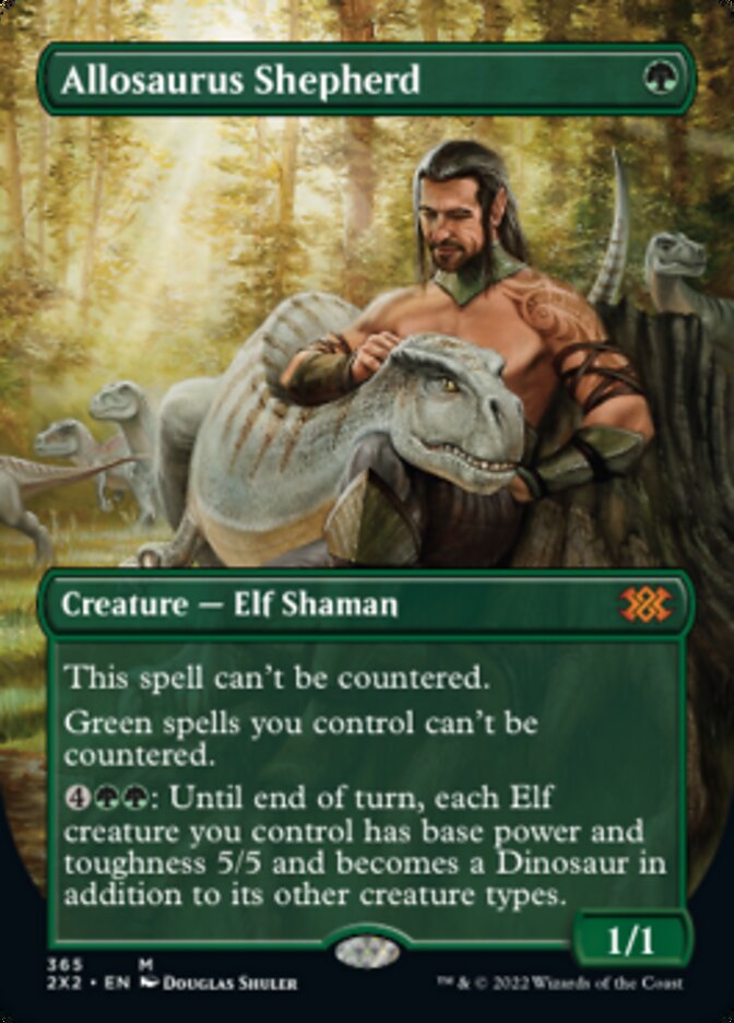 Allosaurus Shepherd (Borderless Alternate Art) [Double Masters 2022] | Jomio and Rueliete's Cards and Comics