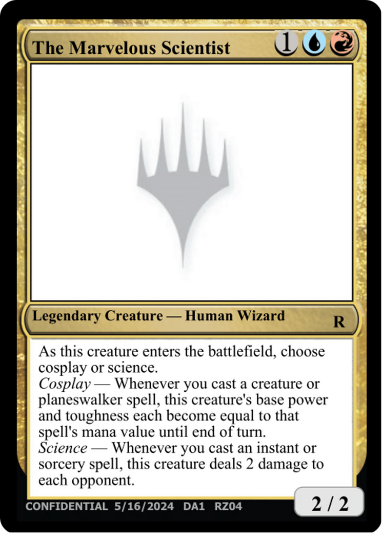 The Marvelous Scientist [Unknown Event] | Jomio and Rueliete's Cards and Comics