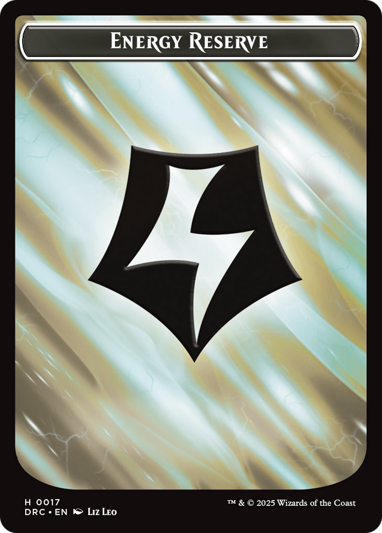 Energy Reserve // Energy Reserve Double-Sided Token [Aetherdrift Commander Tokens] | Jomio and Rueliete's Cards and Comics