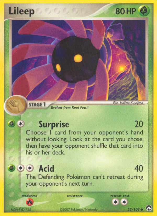 Lileep (52/108) [EX: Power Keepers] | Jomio and Rueliete's Cards and Comics