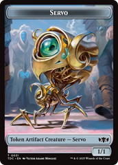Servo // Warrior Double-Sided Token [Tarkir: Dragonstorm Commander Tokens] | Jomio and Rueliete's Cards and Comics