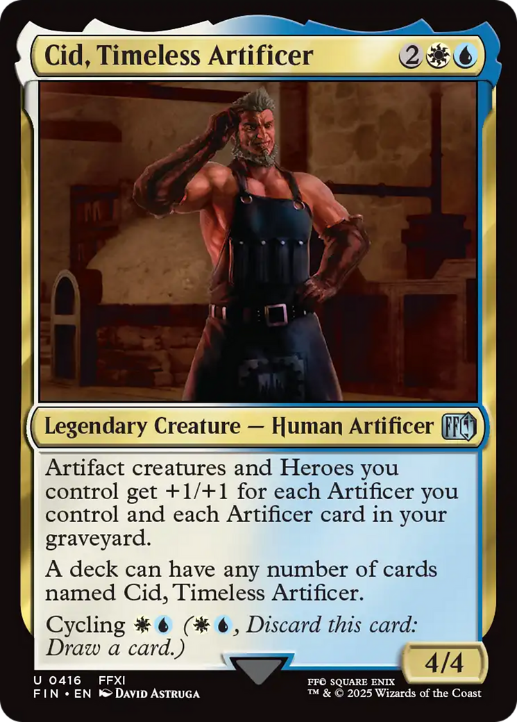 Cid, Timeless Artificer (0416) [FINAL FANTASY] | Jomio and Rueliete's Cards and Comics